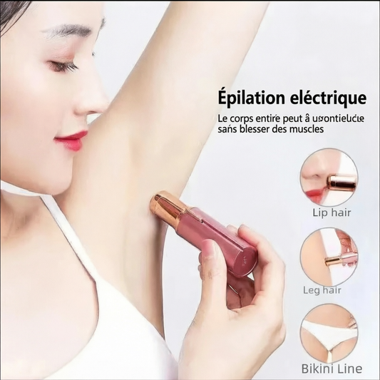 Appareil d'épilation pour femmes Rasoir électrique pour le corps (aisselles, visage, ) Couteau d'épilation Appareil d'épilation pour femmes